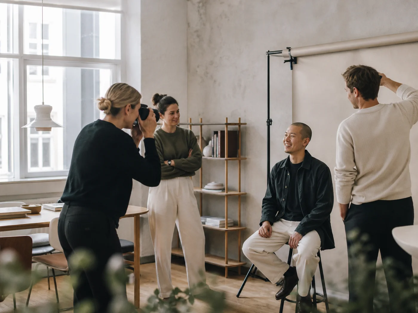 Fotografering av ansatte