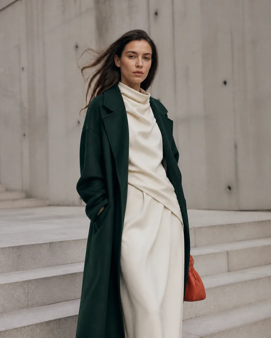 Fashion photographer in Oslo creating an editorial portrait for a lookbook